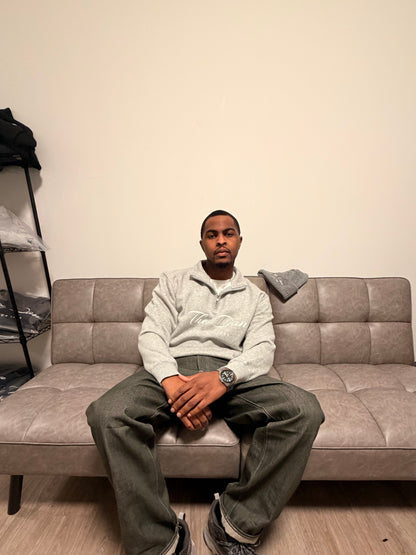 Heather Grey Quarter Zip